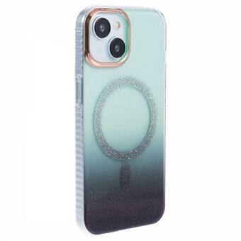 Voor iPhone 15 Telefoonhoesje IMD TPU+Acryl Slanke Pasvorm Hoes Compatibel met MagSafe