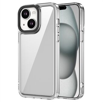 Voor iPhone 15 hoesje heldere PC achterkant TPU bumper beschermende telefoonhoes.