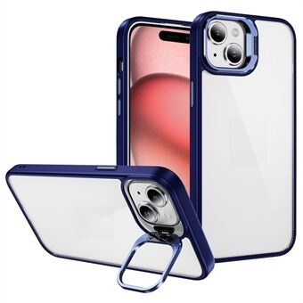 Voor de iPhone 15 schokbestendige hoes, lensframe en standaard van TPU+acryl telefoonhoes.