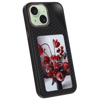 Voor iPhone 15 NFC Doe-het-zelf Patroon Telefoonhoesje met 3-Color E Ink Case Display Aanpassing.