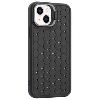 Voor iPhone 15 TPU Telefoonhoesje Lensframe Standaard Achterkant Hoesje Warmteafvoer