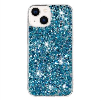 Voor de iPhone 15 achterkant beschermer hoesje Sparkle Epoxy mobiele telefoon TPU hoesje