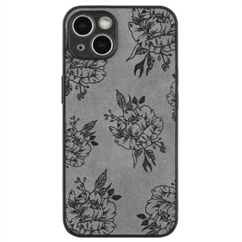 Voor iPhone 15 Case Retro Schokbestendige PU Leder+PC+TPU Beschermhoes