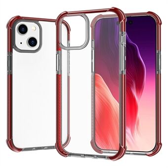 Voor iPhone 15 Plus Transparante Telefoonhoes TPU + Acryl Anti-val Telefoonhoesje