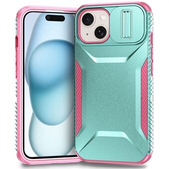 Voor iPhone 14 Plus / 15 Plus Hoes Camshield TPU+PC Telefoonhoes Schokbestendig Stofbestendig