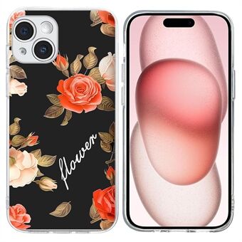 Voor iPhone 15 Plus Hoesje Patroon Print Schokbestendige Zachte TPU Telefoonhoes