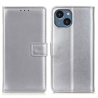 Voor iPhone 15 Plus PU Leren Telefoon Volledige Beschermhoes Portemonnee Vouwbare Standhouder Telefoonhoesje.