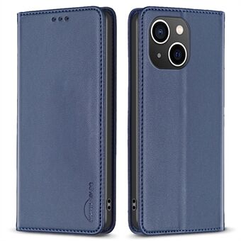 BINFEN COLOR BF18 PU Leren Hoesje voor iPhone 15 Plus Kaarthouder Telefoonhoesje met Stand