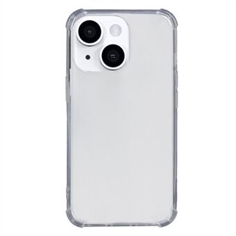 Voor iPhone 15 Plus TPU Beschermhoes Transparant met Vier Hoeken, Valbestendige Telefoonhoes