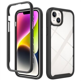 Voor iPhone 15 Plus Acryl+PC+TPU hybride telefoonhoesje met valbescherming aan de achterkant.