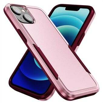 Voor iPhone 15 Plus Schokbestendige Telefoonhoes Anti-vingerafdrukken PC+TPU Achterkant