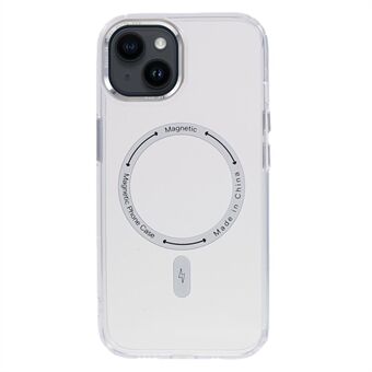 FULEXIN Anti-Val iPhone Hoesje voor iPhone 15 Plus TPU+Acryl Slank Telefoonhoesje Compatibel met MagSafe