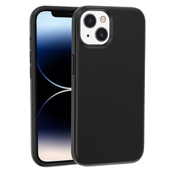 Voor iPhone 15 Plus PC + TPU hybride telefoonhoesje Anti-kras telefoonhoesje met rubberen oppervlak.