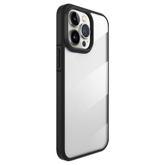 X-LEVEL voor iPhone 15 Plus Siliconen Frame Acryl Paneel Mobiele Telefoonhoes Telefoon Achterkant Cover Hoesje