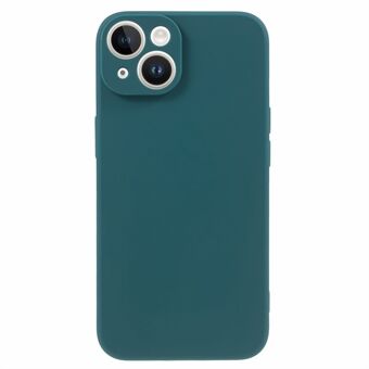 Voor iPhone 15 Plus Lens Precieze Uitsparing Telefoonhoesje Recht Rand TPU Schokbestendige Cover