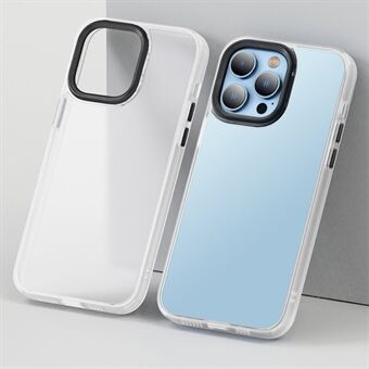 Voor iPhone 15 Plus skin-touch PC+TPU hoesje met vier hoeken luchtzak, doorschijnende matte telefoonhoes.