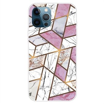 Voor iPhone 15 Plus Abstract Marble Printed IMD TPU Telefoonhoesje Schokbestendig Beschermhoesje voor Mobiele Telefoon