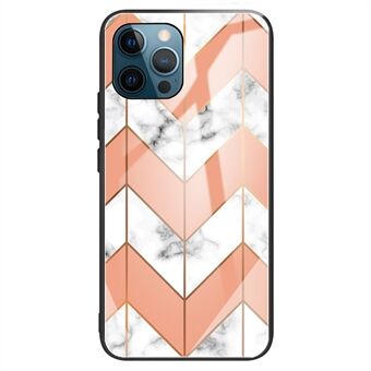 Voor de iPhone 15 Plus, een schokbestendige TPU + Gehard Glas Telefoonhoes met printpatroon voor de mobiele achterkant.