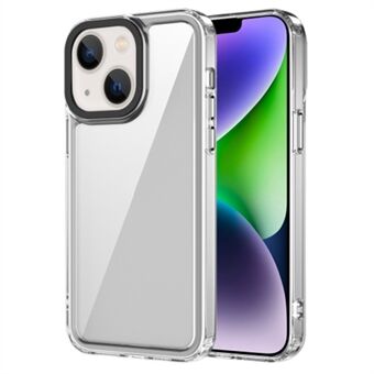 Helder kristalhelder telefoonhoesje voor iPhone 15 Plus, schokbestendige TPU + PC mobiele telefoonhoes.