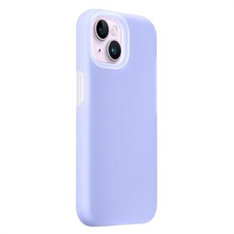 XUNDD Jelly-serie voor iPhone 15 Plus Krasbestendige Telefoonhoes Met Microfiber Voering Vloeibaar Silicone+PC Achterkant Hoesje