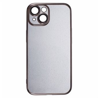 Voor iPhone 15 Plus Glitter Telefoonhoesje PC Electroplating Cover met Lensbeschermer.