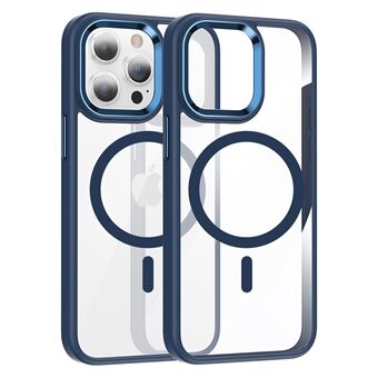 FULEXIN Voor iPhone 15 Plus Magnetisch Hoesje Anti-Kras TPU+PC Telefoonhoesje Compatibel met MagSafe