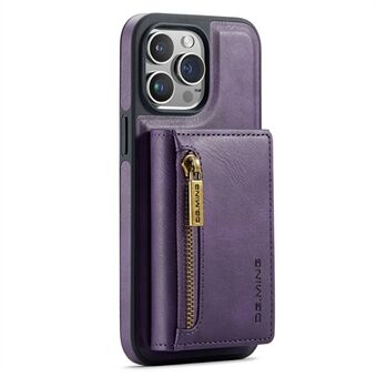 DG.MING M5-serie voor iPhone 15 Plus hoes Magnetische portemonnee PU+PC+TPU telefoonhoes