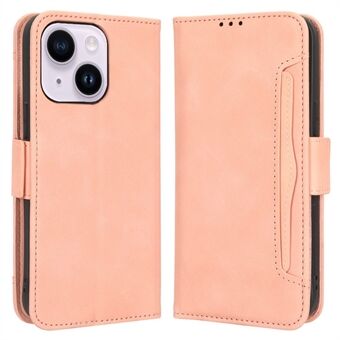 Voor iPhone 15 Plus Hoesje PU Lederen Portemonnee Stand Telefoon Beschermende Cover