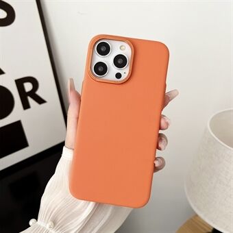 Voor iPhone 15 Plus hoesje Met Skin-touch PC Metalen Lens Frame Matte Telefoonhoes