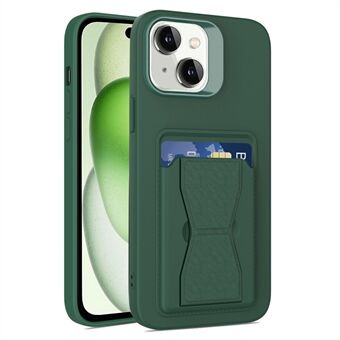 Voor iPhone 15 Plus Hoesje met Kaarthouder, schokbestendige TPU Telefoonhoes.