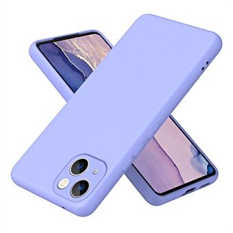 Voor iPhone 15 Plus Hoesje Rubberen Soft TPU Vezelvoering Achtercover