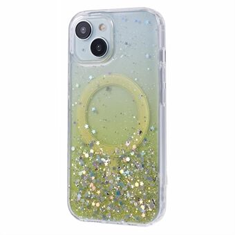 JTW-serie voor iPhone 15 Plus magnetische hoes compatibel met MagSafe gradient glitter telefoonhoesje