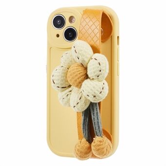 JTW-serie voor iPhone 15 Plus TPU-hoesje Bloemen polsband telefoonhoesje