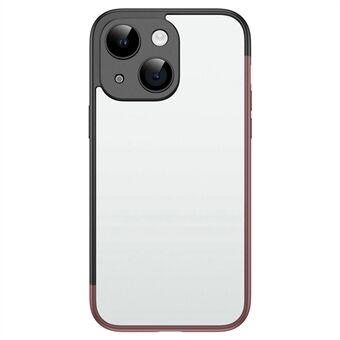 VOERO Schokbestendige hoes voor iPhone 15 Plus, Harde PC Telefoonbeschermer met PC Lens Film