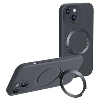 XUNDD Voor iPhone 15 Plus Reno Magnetische Houder Serie Achterkant Vloeibare Silicone Telefoonhoezen