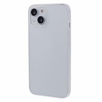 Voor iPhone 15 Plus hoesje, mat TPU telefoonhoesje, transparant wit, slanke telefoonhoes.