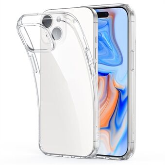 ESR Project Zero Series voor iPhone 15 Plus Case Transparante Valbestendige Zachte TPU Telefoon Achterkant Shell