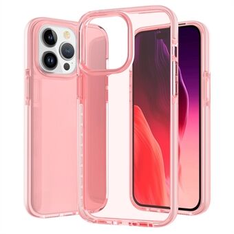 Voor iPhone 15 Pro HD heldere telefoonhoes schokbestendig flexibel TPU+TPE telefoonhoesje