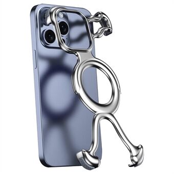 Voor de iPhone 15 Pro magnetische bumper case, randloos minimalistisch hard PC telefoonhoesje.