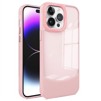 Voor iPhone 15 Pro hoesje Dual Color Zachte TPU Transparante Achterkant Telefoonhoesje