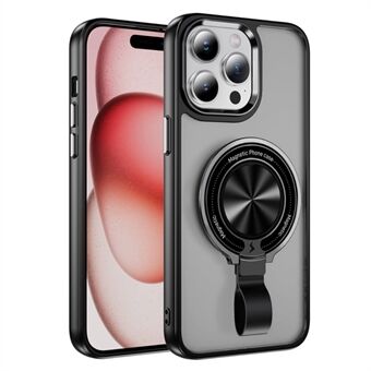 Voor iPhone 15 Pro Kickstand Case TPU+PC Magnetische Telefoonhoes met Band