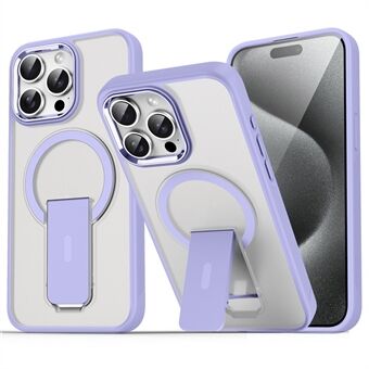 Voor iPhone 15 Pro Hoes Compatibel met MagSafe PC+TPU Kickstand Telefoonhoesje