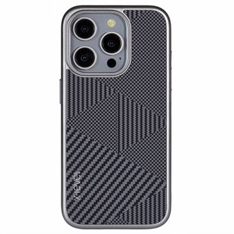 X-LEVEL Voor iPhone 15 Pro Hoesje Ultra-Dunne PC Harde Telefoonhoes Met Carbon Nano Vezelstructuur