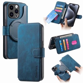 CASENEO MW-03 Voor iPhone 15 Pro Hoesje Afneembare Portemonnee Leren + TPU Telefoonhoes