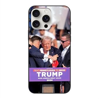 Voor iPhone 15 Pro Hoes Matte TPU Flexibele Telefoonhoes Trump Verkiezing 2024 (Foto door Gene J. Puskar)