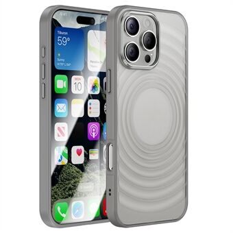 Voor iPhone 15 Pro Hoes 3D Ripple Textuur Anti-Slip Acryl+TPU Telefoonhoes