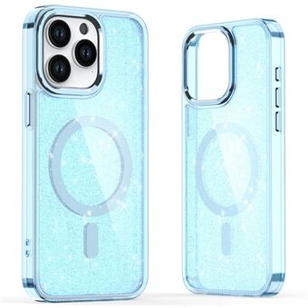 Voor iPhone 15 Pro Hoes Compatibel met MagSafe TPU+PC Telefoonhoes Glitter Ontwerp