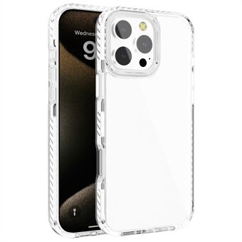 Voor iPhone 15 Pro Transparante Telefoonhoes PC+TPU Schokbestendige Telefoonhoes