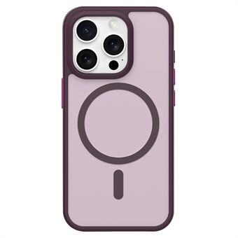 Voor iPhone 15 Pro Hoesje Compatibel met MagSafe Skin-Touch TPU+PC Matte Telefoonhoes