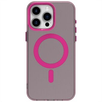 Candy Series Voor iPhone 15 Pro Hoes Compatibel met MagSafe PC+TPU+PET Anti-Val Telefoonhoesje